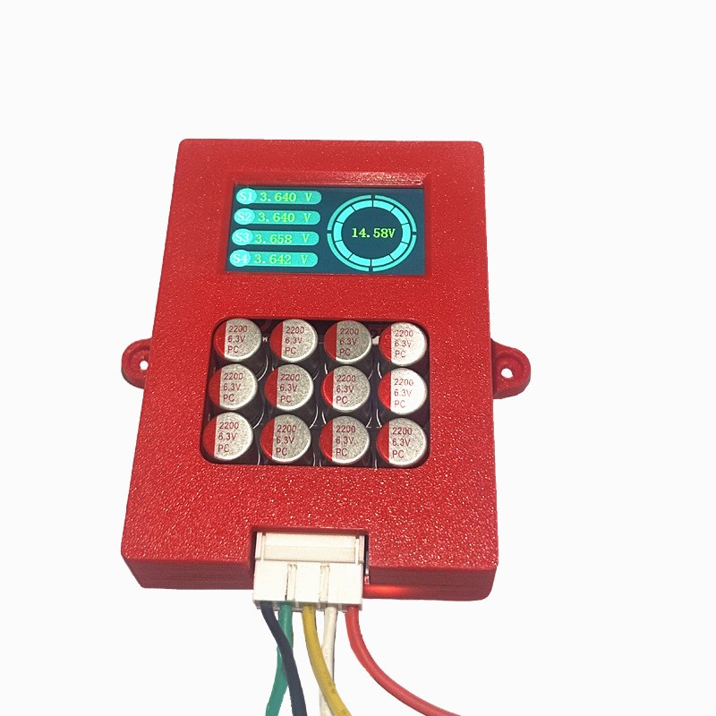 Heltec4串6串8串三元锂磷酸铁锂钛酸锂电池主动均衡仪带电压显示