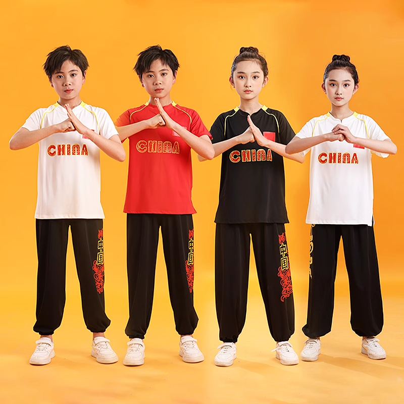 儿童中国武术训练武馆表演服套装