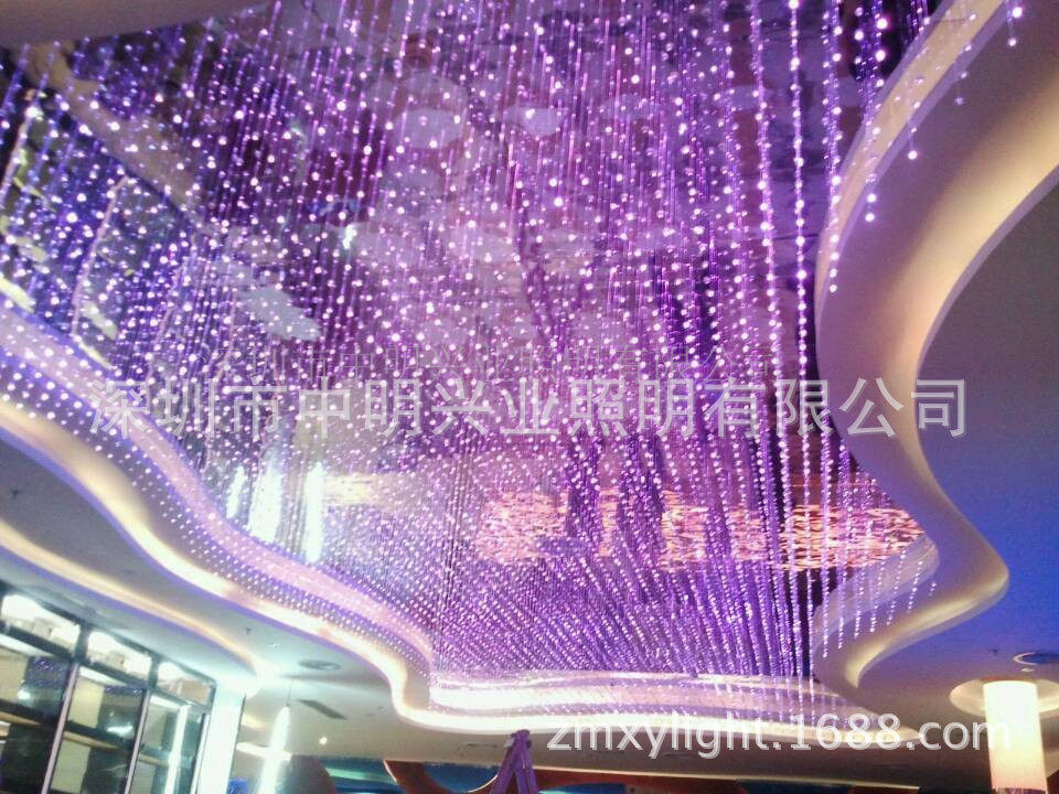 深圳歌厅光纤灯设计 酒吧舞池光纤灯 俱乐部光纤灯