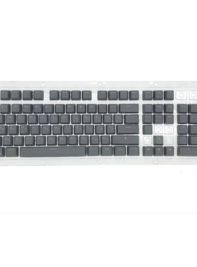 英俄文PBT字符发光灰色双色注塑104键87键通用机械键盘键帽现货