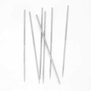 滚花针手工卷线头针滚边线头挑裤脚针螺纹头加硬碳钢缝纫针