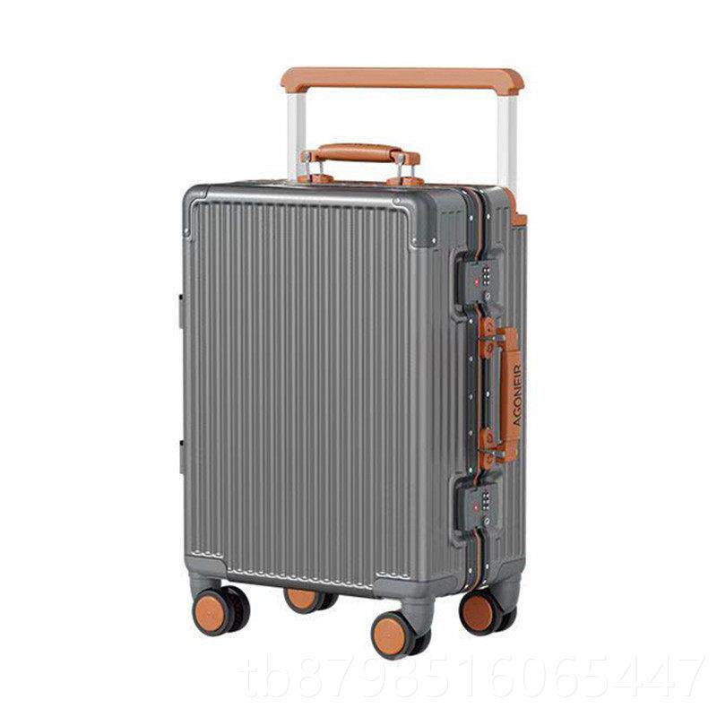 正品20254新款宽拉杆行李箱女2寸溜冰轮行箱男旅26机寸铝框登箱女