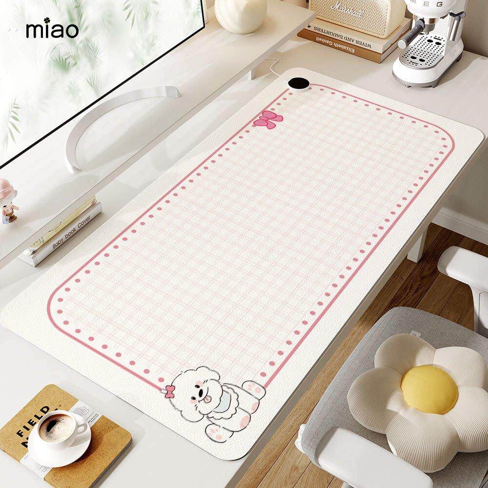 冬季加热鼠标垫办公室桌面暖桌垫学生写字发热桌垫暖手开关恒温