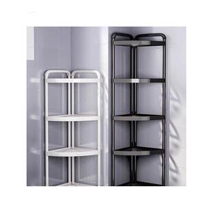 卫生间置物架落地式浴室三角架夹缝收纳架家用厕所马桶转角储物架