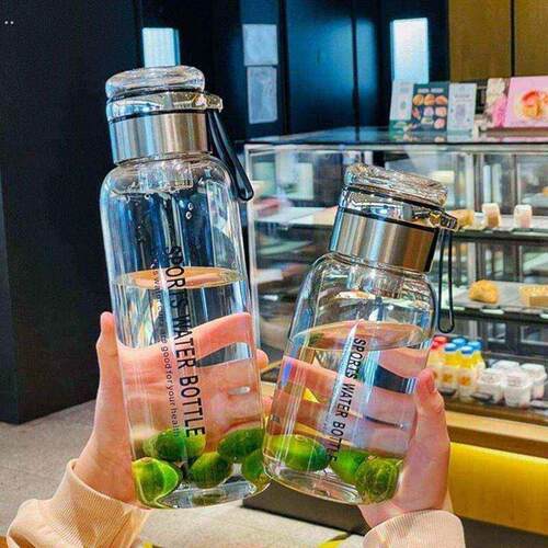 高硼硅玻璃水杯大容量吨吨桶水壶防摔耐高温墩墩茶水分离泡茶