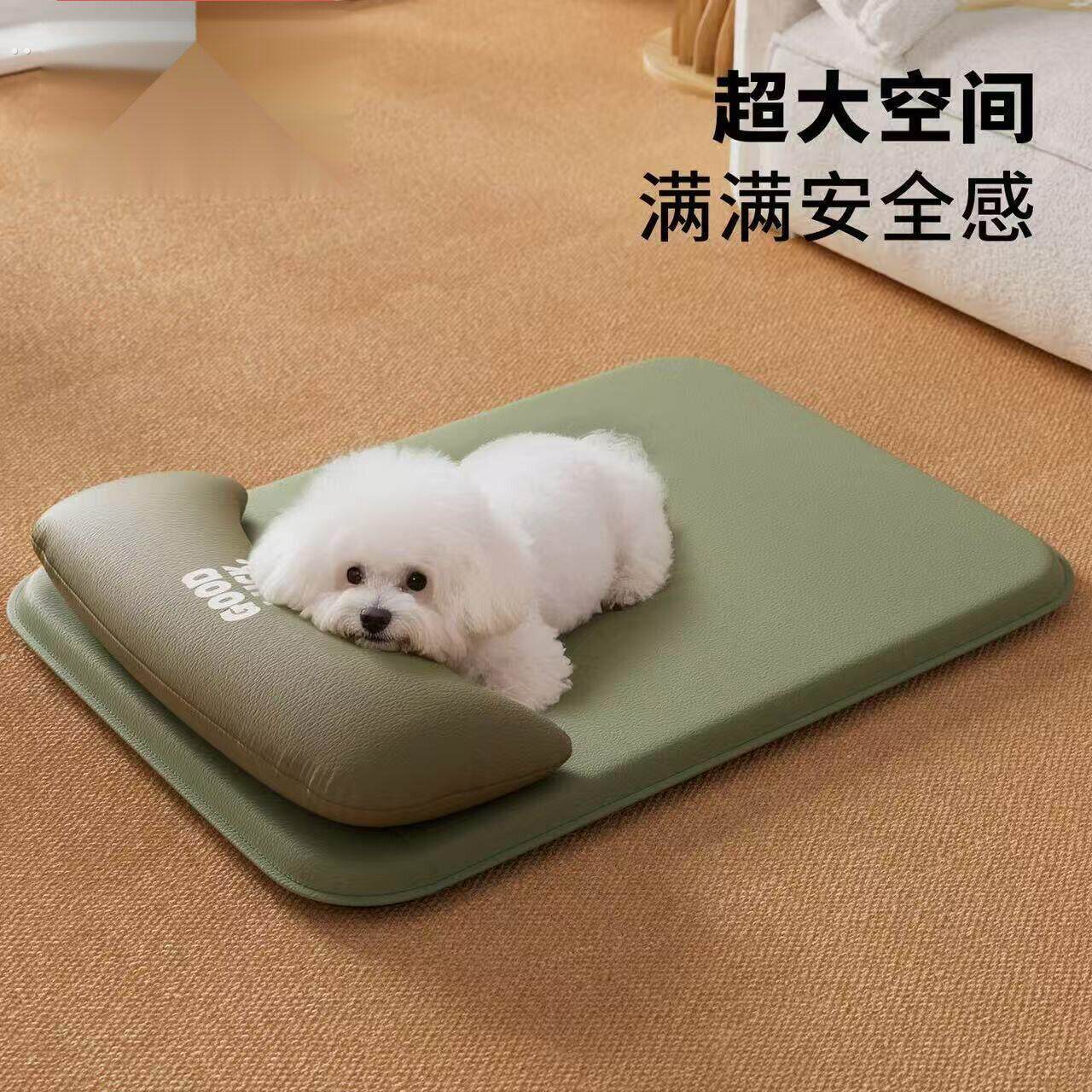 防水狗垫子四季通用可拆洗皮革狗狗睡垫猫垫子睡觉不沾毛隔尿狗窝