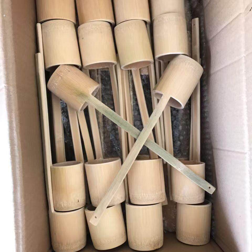 天然无漆竹制打酒提子酒杯竹杯酒提勺酒吊子盛酒器酒具配漏斗家用