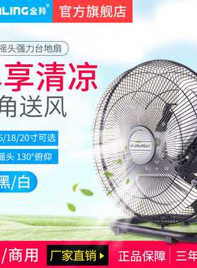金羚18寸趴地扇强力摇头16寸大风14寸工业20寸台地电风扇 FE8