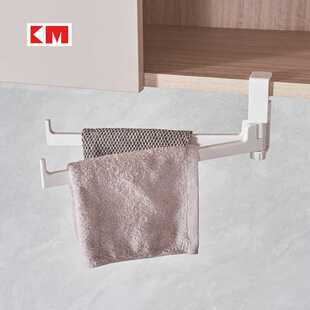 橱柜纸巾架悬挂式卷纸架子卫生间厨房用纸挂架托免打孔保鲜膜收纳