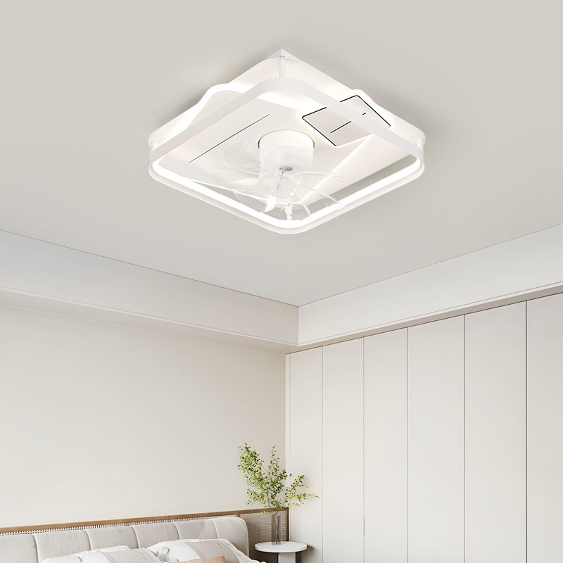 2025新款静音智能语音风扇灯一体