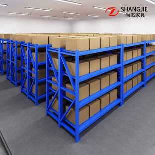 仓库货架仓储展示架轻型置物架储物架家用多层中型货架重型铁架子