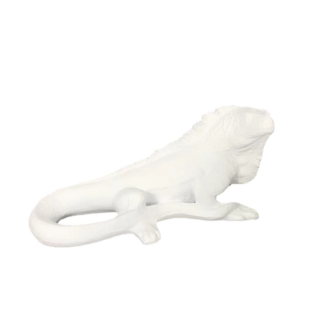 简约现代样板间客厅茶几桌面树脂蜥蜴软装饰品摆件书房书柜装饰品