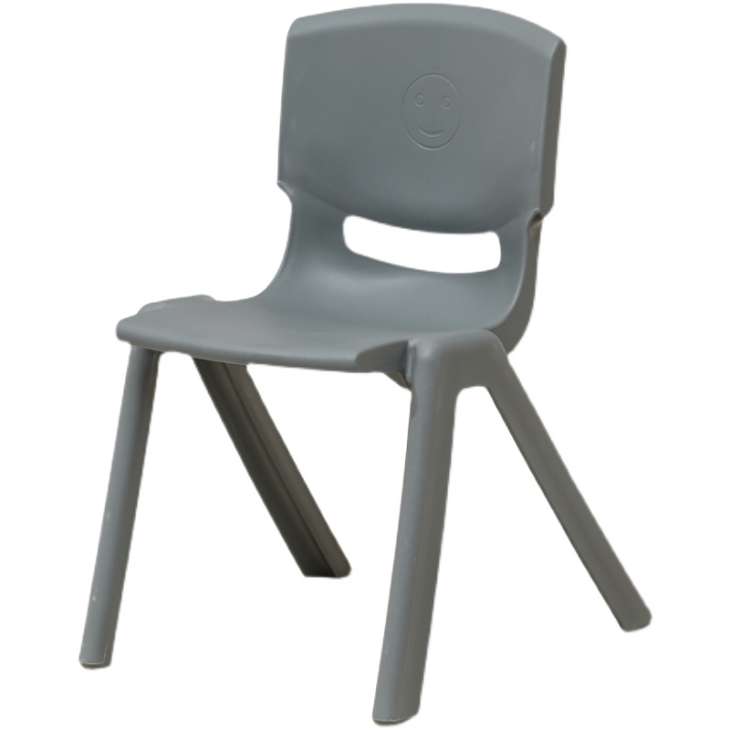 加厚儿童塑料靠背椅35cm学生培训E班画室学习胶凳子带防滑家用餐