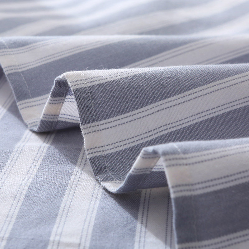 超文艺!a出口老粗布床单单件纯棉加厚条纹格子简约风全棉色织床单,床上用品,床单,淘宝优惠券,粉丝福利购,淘宝优惠卷