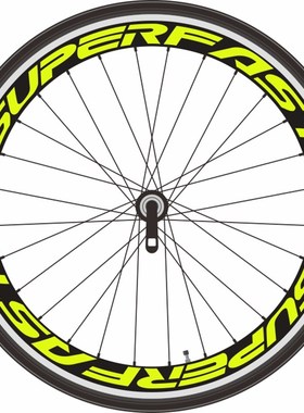 SUPERd自行车轮组贴纸公路车反光贴山地单车轮圈刀圈轮子装饰改装