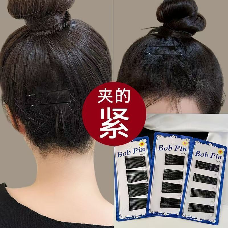 黑色一字夹波浪夹发卡批发