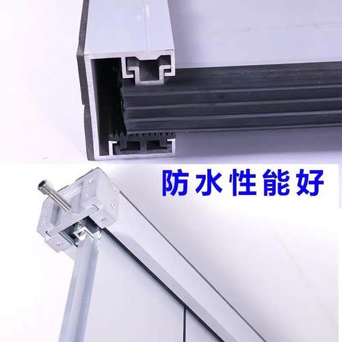 防汛铝合金不锈钢挡水板地铁口车库地下室隧道挡水门隔离阻防水板