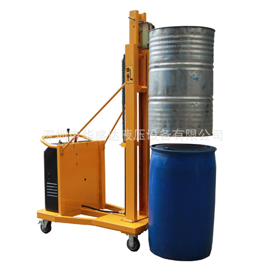 电动油桶车配重式半电动油桶堆高车DT280鹰嘴油桶升降搬运车