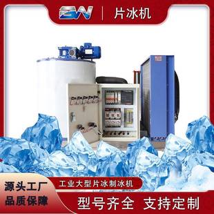 大型制冰机食品厂肉类加工水产海鲜碎冰工业片冰制冰机厂家