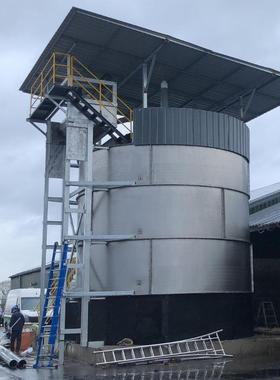 明佳有机肥餐厨垃圾淤泥鸡猪牛羊粪等畜禽粪便发酵塔发酵罐设备