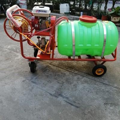 手推汽油柴油养殖场高压打药车清洗机农用电动摇控收放拉管喷雾器