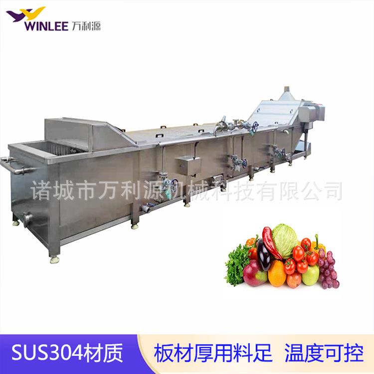 商用肉类漂烫预煮设备全自动连续式鱼丸蒸煮机小龙虾漂烫冷却线