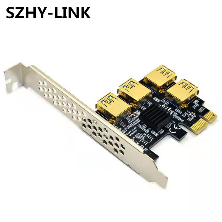 PCI-E转USB 3.0 4口卡 显卡扩展转接卡
