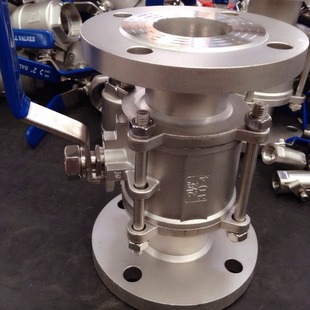 40P 358F 不锈钢法兰球阀阀门三片法兰球阀化工部Q41F 供应3片式