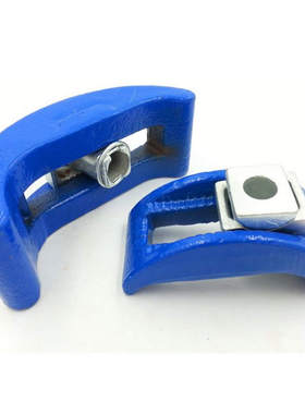 精锻罗门弓形压板 模具蓝色C型压板 可调式注塑机锁模压板