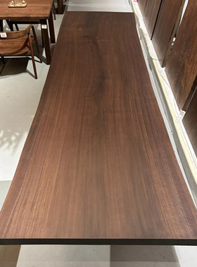 尺寸：328*100.33*6.5北美黑胡桃大板 自然边