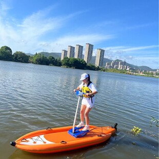 划水板 带脚蹬 脚踩 脚蹬 充气站立式 外销款 SUP