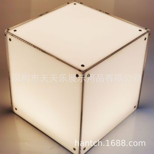 可充电5面发光窄边灯箱触碰开关磁吸换画面小夜灯3D立体发光相框