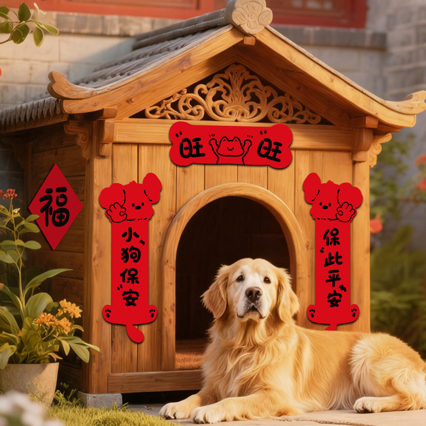 猫狗窝春联可爱趣味宠物小对联