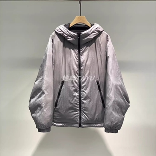 现货【商场同款】JN江南专柜2025冬季通勤抽绳羽绒服宽松连帽外套