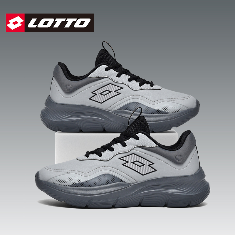 乐途男皮面运动鞋加绒休闲鞋