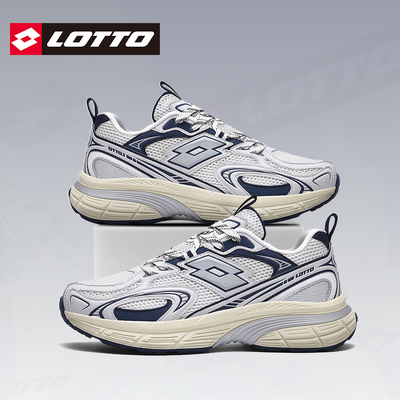 LOTTO乐途男复古网面透气运动鞋