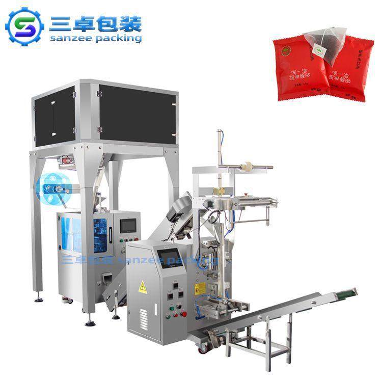 三角包包装机袋泡茶花茶乌龙茶白桃茶包装机组合秤下料,五金/工具,其他机械五金,淘宝优惠券,粉丝福利购,淘宝优惠卷
