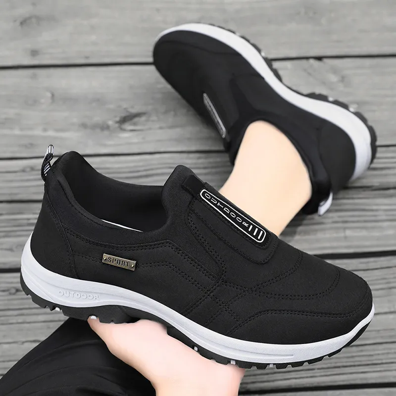 男鞋运动鞋软底不闷脚爸爸鞋一脚蹬中老年健步鞋