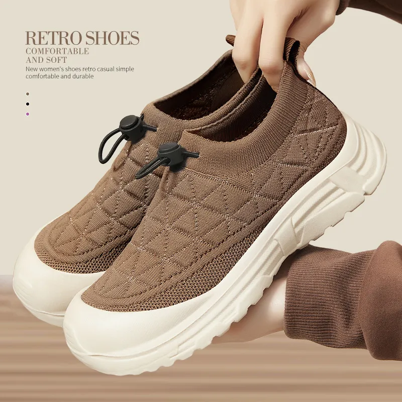 女鞋春季新款软底不累脚一脚蹬妈妈鞋舒适老北京布鞋时尚女士单鞋,女鞋,时尚芭蕾鞋,淘宝优惠券,粉丝福利购,淘宝优惠卷