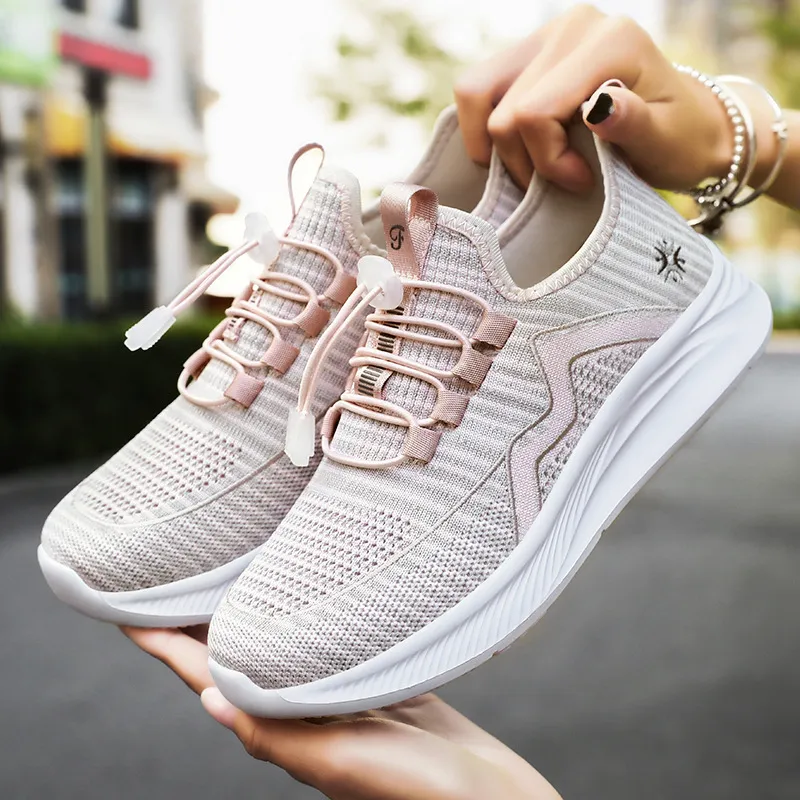 鞋子女鞋百搭女式休闲鞋软底舒适单鞋中老年妈妈鞋飞织透气网面鞋,女鞋,时尚芭蕾鞋,淘宝优惠券,粉丝福利购,淘宝优惠卷