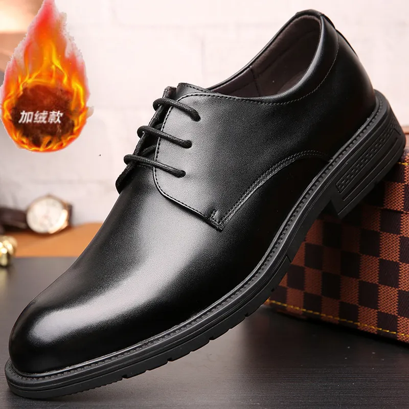 2025秋冬加绒保暖男鞋韩版商务潮流正装休闲皮鞋英伦真皮大码鞋子,女鞋,时尚芭蕾鞋,淘宝优惠券,粉丝福利购,淘宝优惠卷