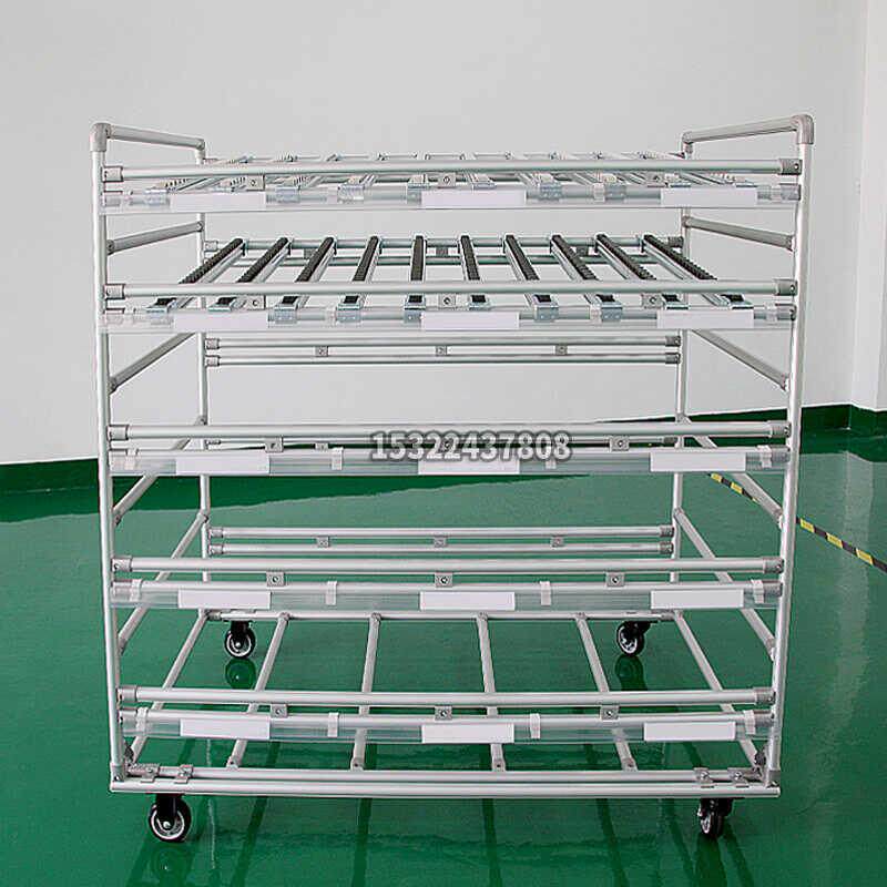 工厂精益管货架物料周转车流利货架精益管周转车车间半成品货架