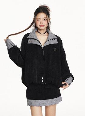 dgold白小鱼原创韩系学院风独特超好看宽松慵懒短款夹克外套女春