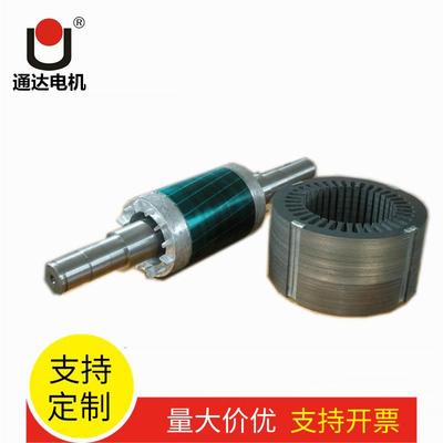 厂家铁芯电机组件电机定转子轴电动机配件