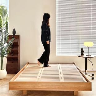 定制fas级北美黑胡桃悬浮床柏赫国际进口卧室樱桃木纯实木无床头