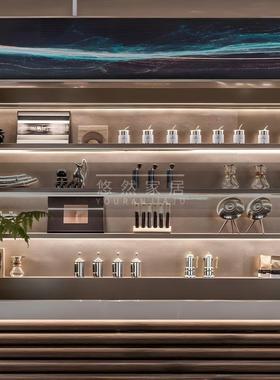现代咖啡饰品咖啡厅样品屋展示中心滤壶展示架道具样板间摆件北欧
