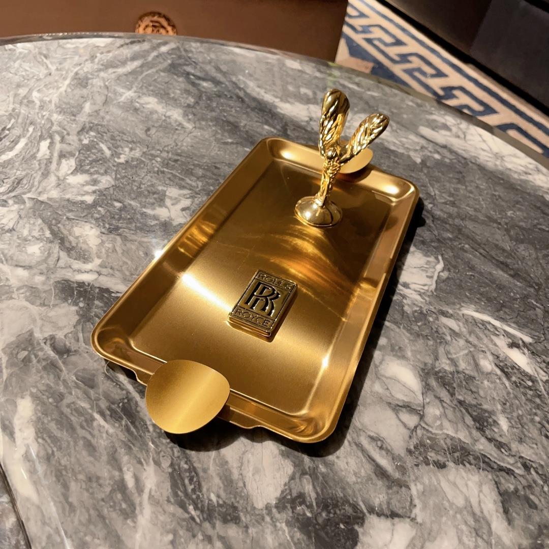 小金人劳斯雪茄烟灰缸茄缸金色银色复古摆件酒吧会所装饰摆件专用