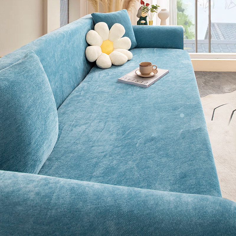 沙发套罩弹力全包l四季通用万能套新款加厚雪尼尔防猫抓防滑盖布