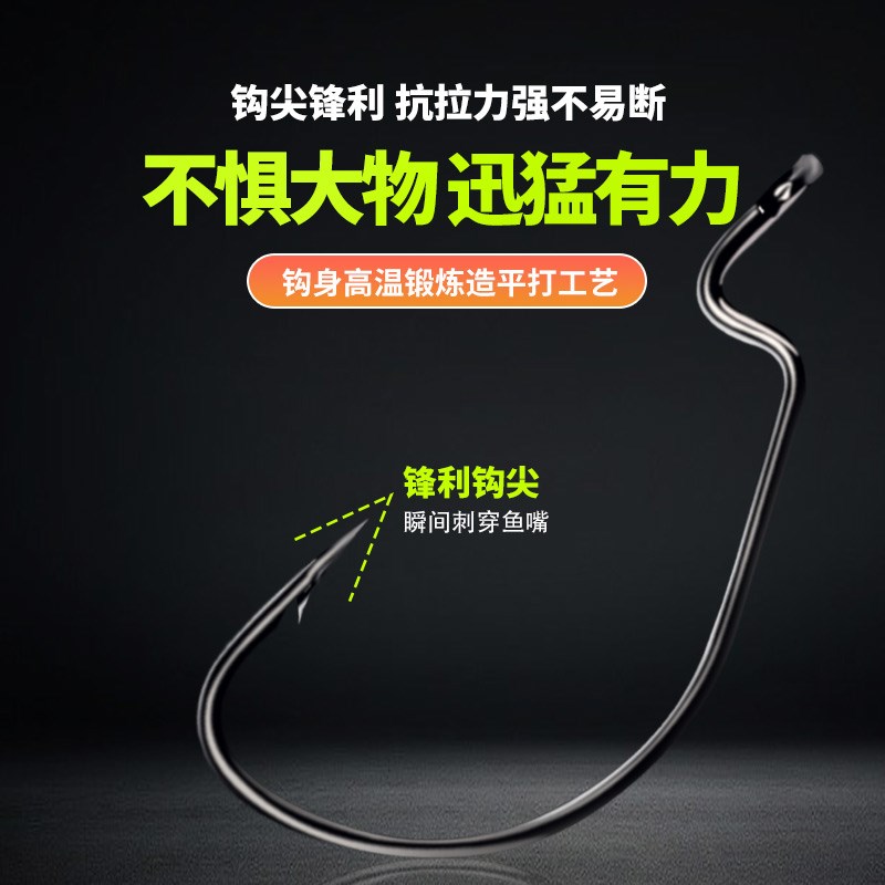 路亚饵越障防挂底铅头钩t软饵T尾软虫饵盒套装翘嘴鳜鱼鲶鱼鲈鱼