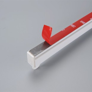 粘贴式轨道窗帘门帘免打孔自粘纳米静音J滑轨升级加厚可拉动遮挡